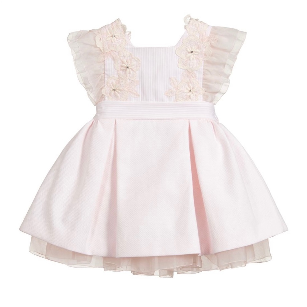 Lapin House Pink Silk and Cotton dress